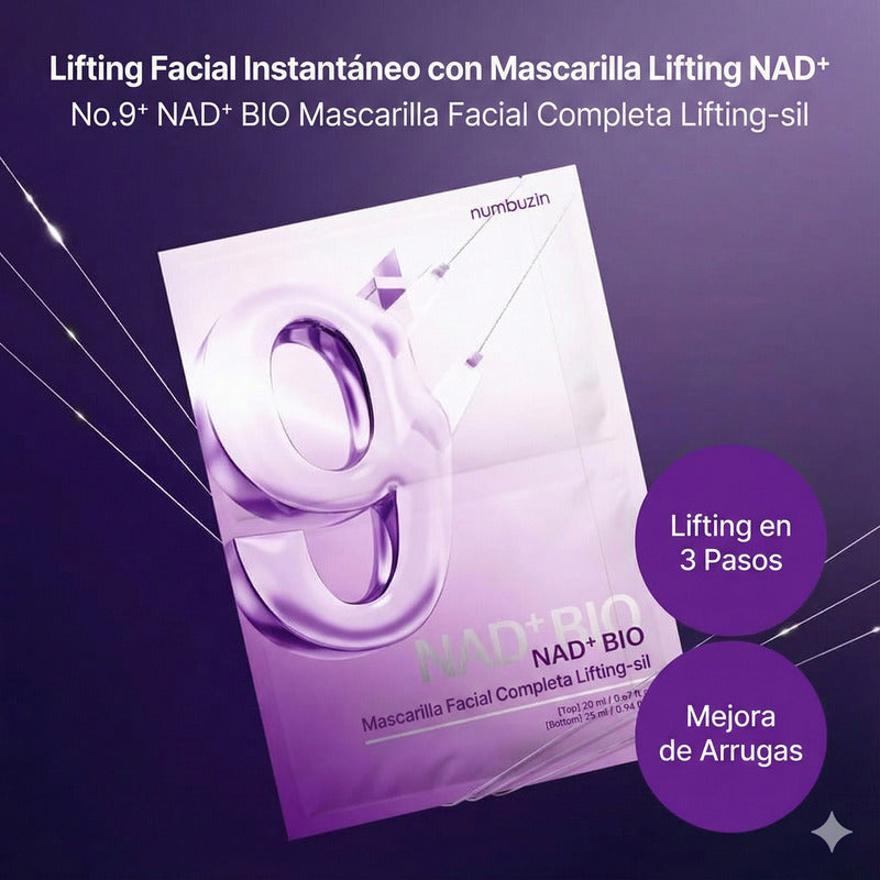 Mascarilla Facial Reafirmante Nad+bio No.9 Numbuzin Viral Todo Tipo De Piel 1 Pza