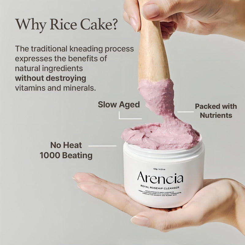 Arencia Rice Mochi Rosehip - Limpiador Facial 120 G