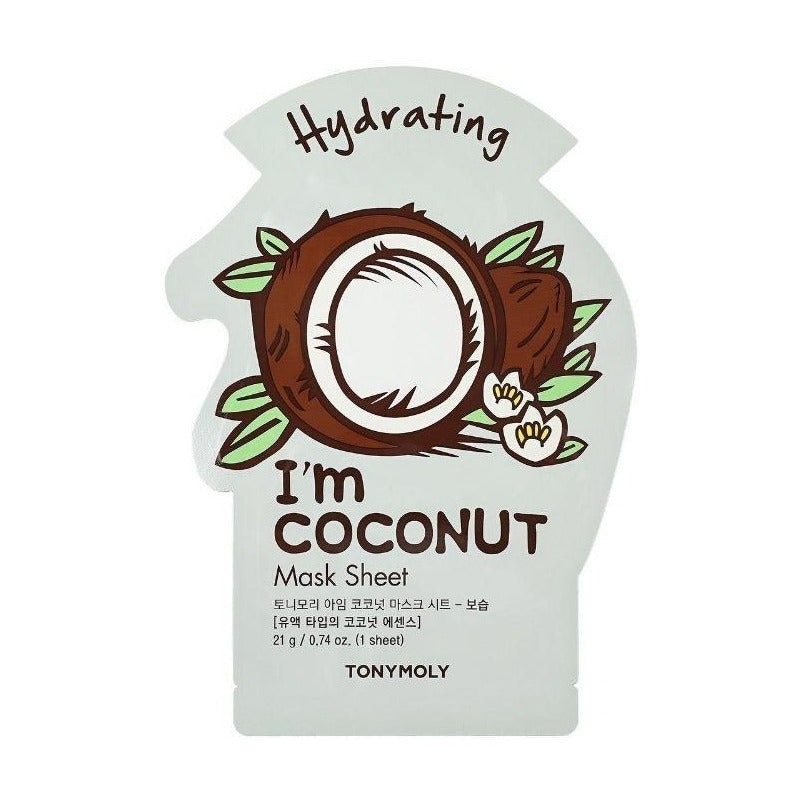 Mascarilla Facial Para Piel Todo Tipo De Piel Tonymoly Im Real Tonymoly - Mascarilla Facial De Coco Im Real 21g