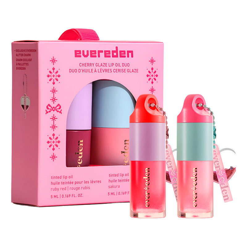 Evereden Cherry Glaze Aceite Labial Brillo Hidratante Rosa