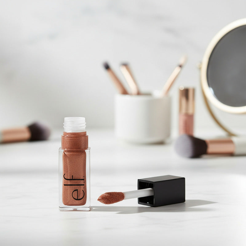 Elf Glow Reviver Lip Oil Super Neutral - Rosy Beige