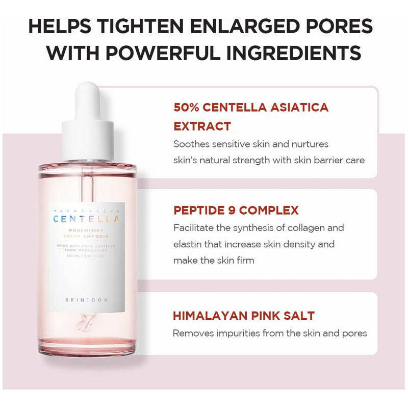 Ampoule Skin1004 Centella Madagascar Poremizing Fresh 100 Ml Todo Tipo De Piel Día/noche