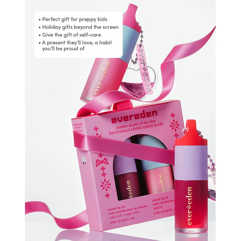 Evereden Cherry Glaze Aceite Labial Brillo Hidratante Rosa