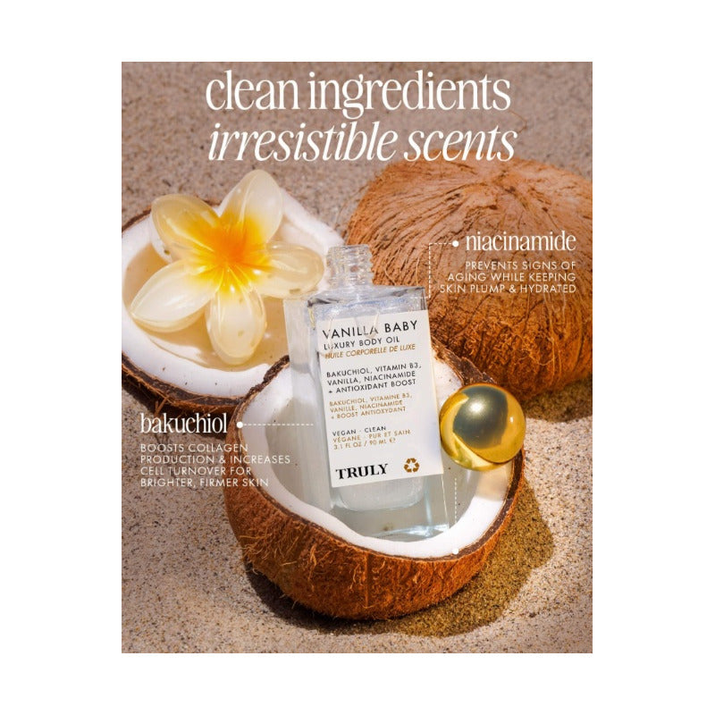 Truly Vanilla Baby Luxury Body Oil Vainilla