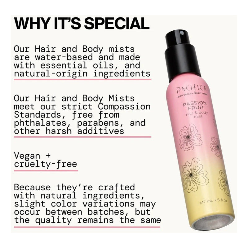 Pacifica Beauty Passion Fruit Hair & Body Mist